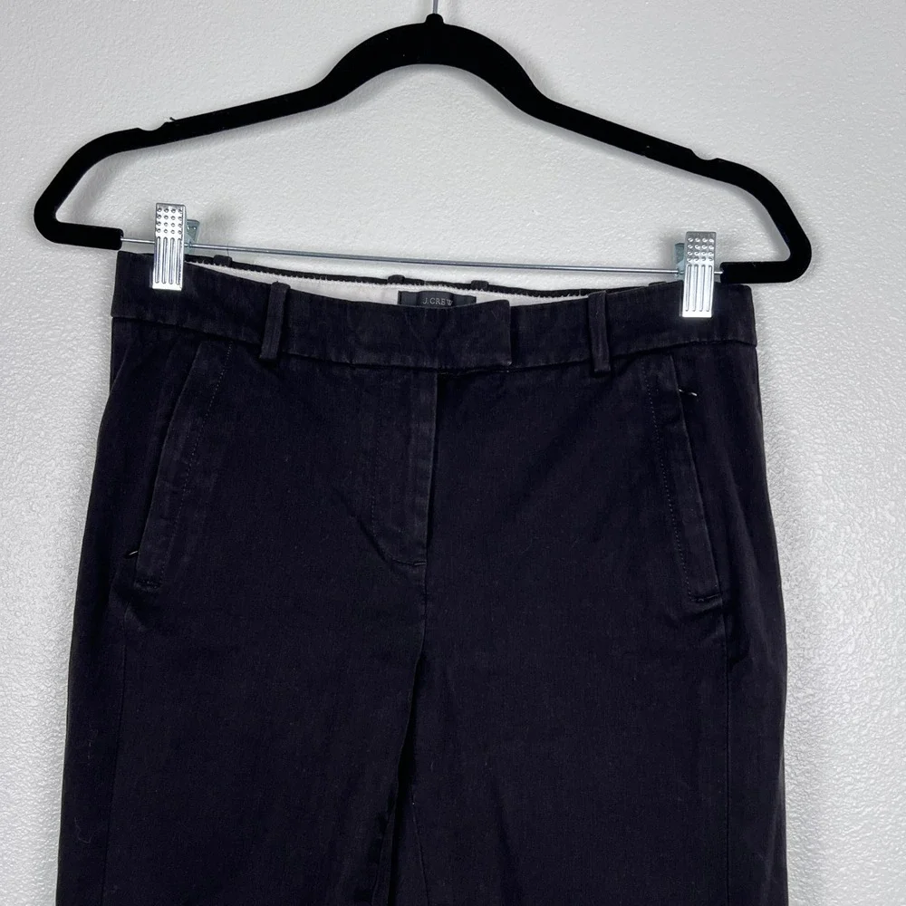 J Crew Women's Maddie‎ Dress Pants Black Sz 2